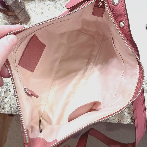 Coach Ginger Beet Leather East West Ashley Shoulder Bag - Picture 6 of 7